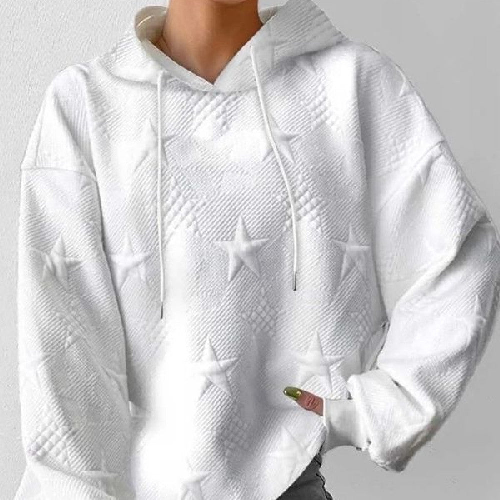 Sweatshirt Blanc Élégant et Confortable