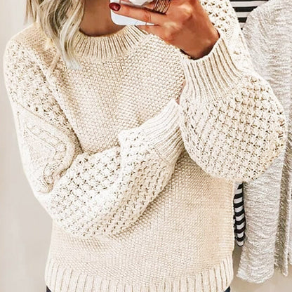 Ambre- Pull polyvalent en maille uni