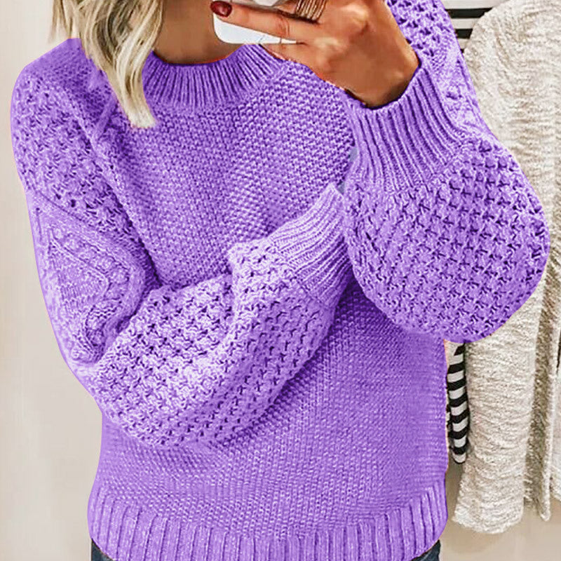 Ambre- Pull polyvalent en maille uni